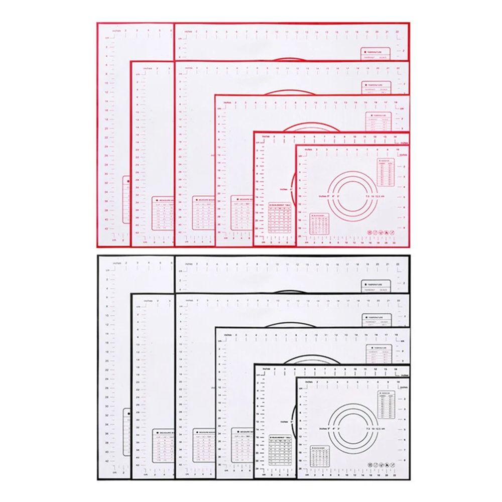 Multi-size Silicone Baking Mat Sheet Extra Large for Rolling Dough Macaroo Pizza Non-Stick Maker Holder Pastry | Дом и сад
