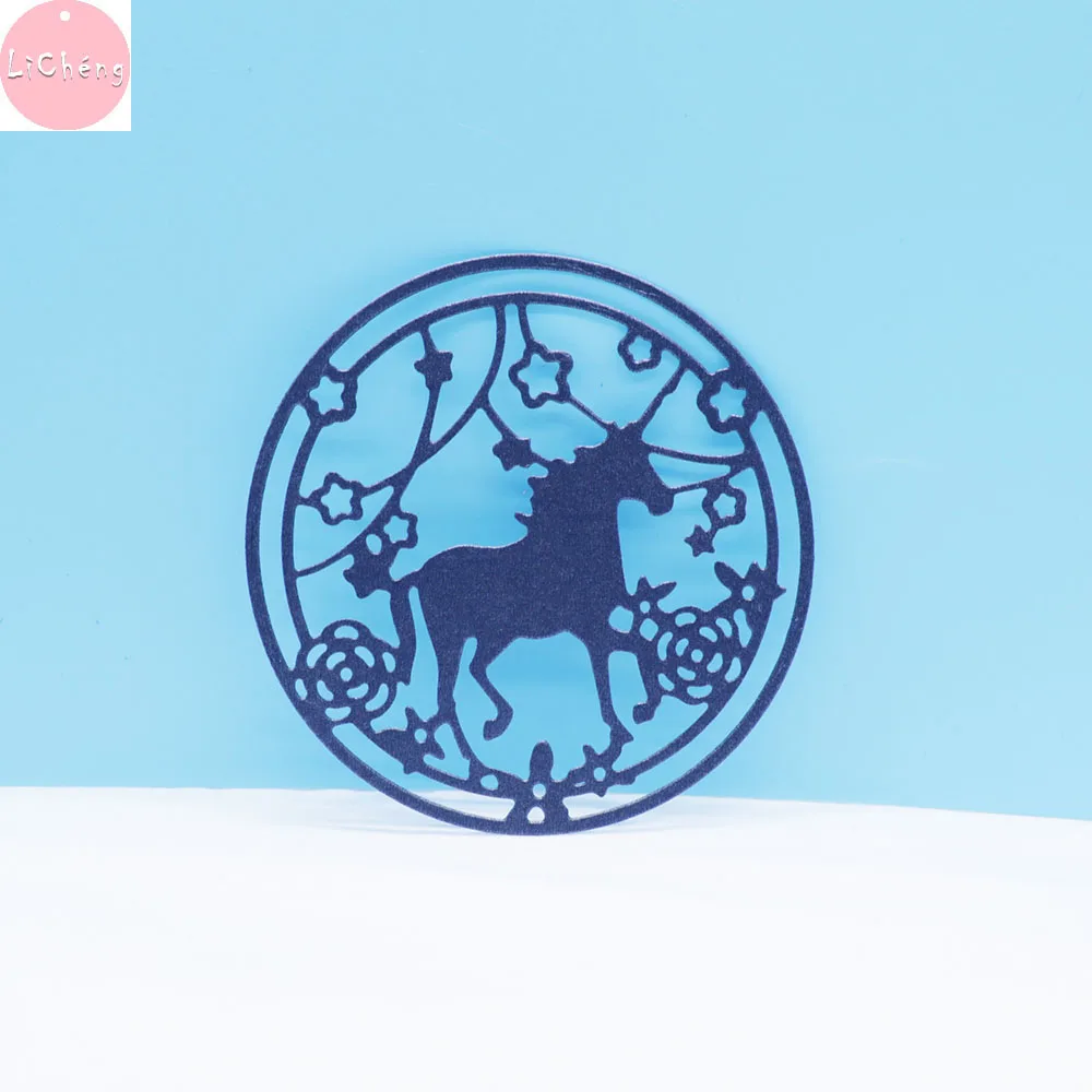 Лошади металлический Трафаретный вырубной штамп Скрапбукинг фото открытки в