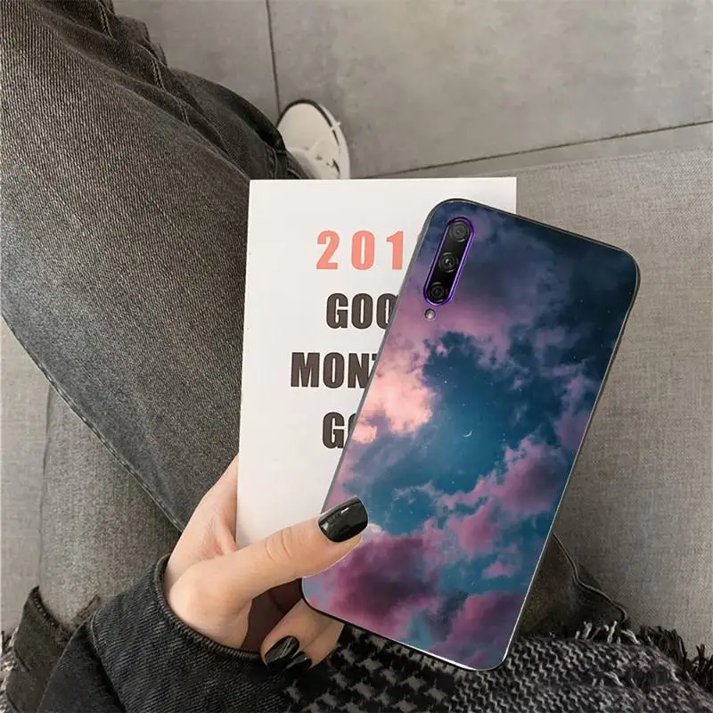 

FHNBLJ Pink Rainbow Cloud Phone Case For Huawei Y6 7prime 9prime Y5 2019 Y5 Y6Prime 2018 Nova 3E mate10 20lite 20Pro funda case