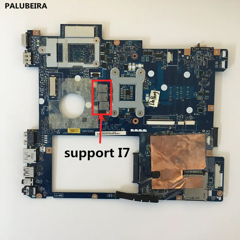 Материнская плата LA-6882P для Lenovo Y570 материнская ноутбука PIQY1 графическая карта
