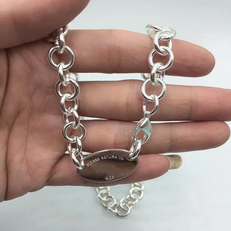 1:1S925 sterling silver necklace classic retro egg-shaped pendant exquisite workmanship jewelry gift for ladies | Украшения и