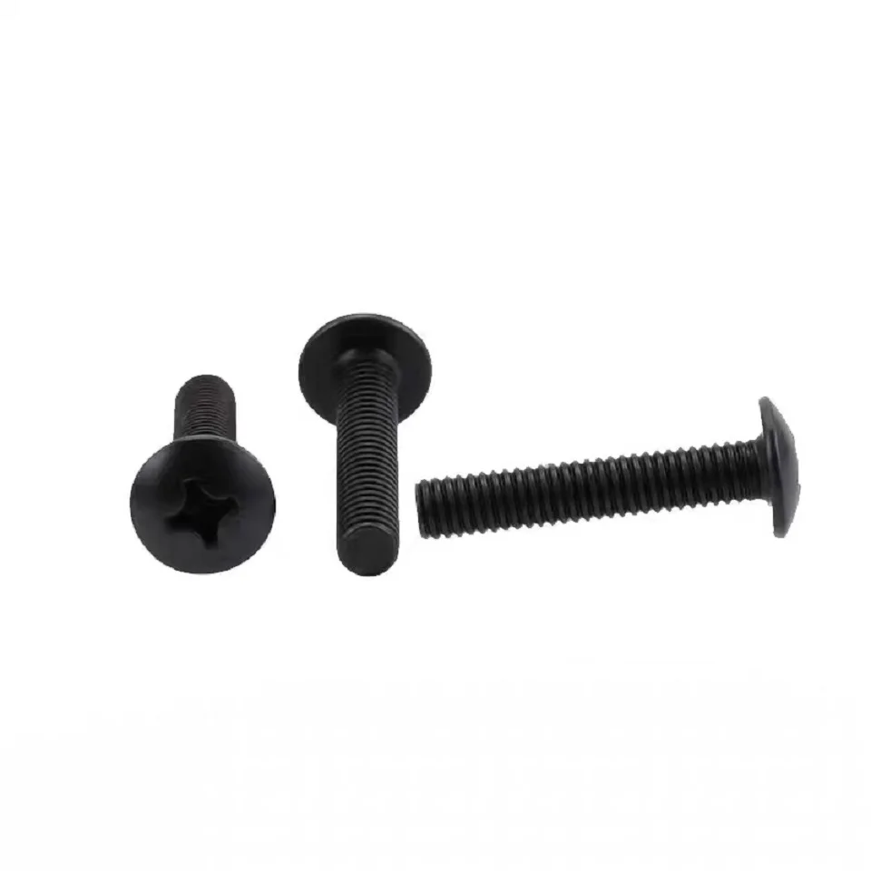 50 шт. M3 M4x4/5/6/8/10/12/14/16/18/20/25/30/35 TM стандартный черный болт с грибовой головкой|Винты| |