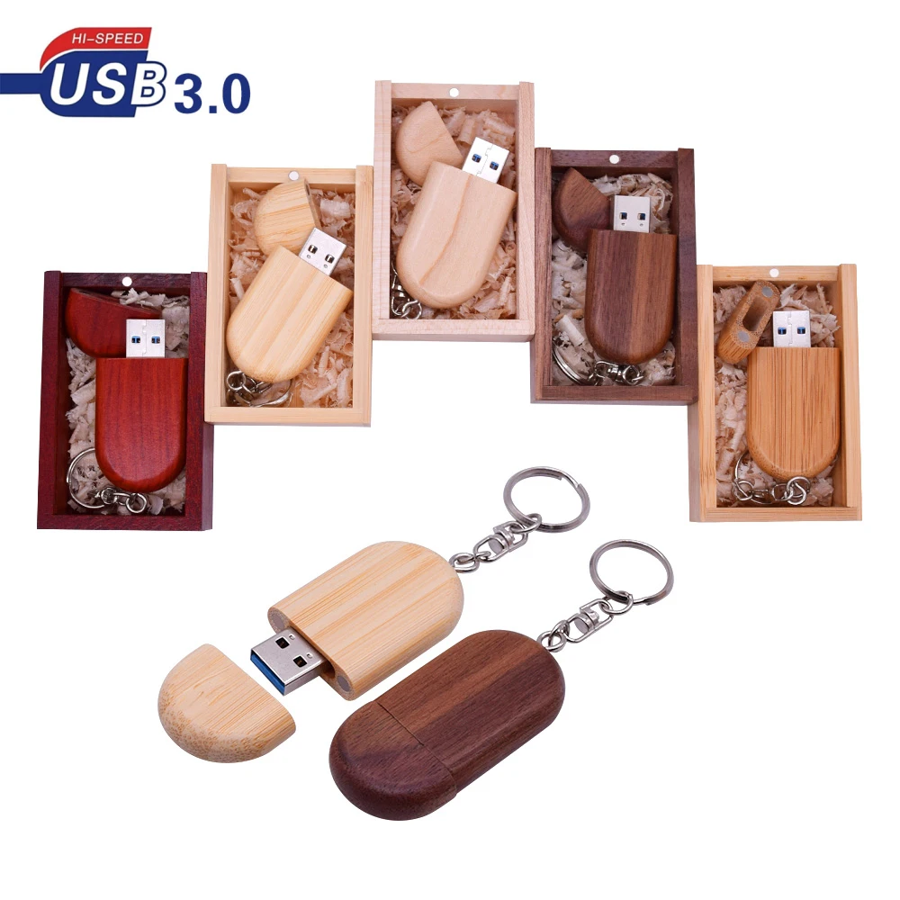 Деревянный USB флеш накопитель 3 0 дюйма 64 ГБ 128 8 16 ГБ|USB флэш-накопители| |