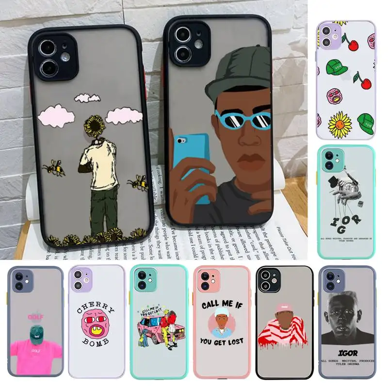 

Tyler the creator Golf IGOR bees Phone Case Matte Bumper Phone Case For iphone12 11 Pro Max X XS Max XR 7 8 Plus 12mini Cover