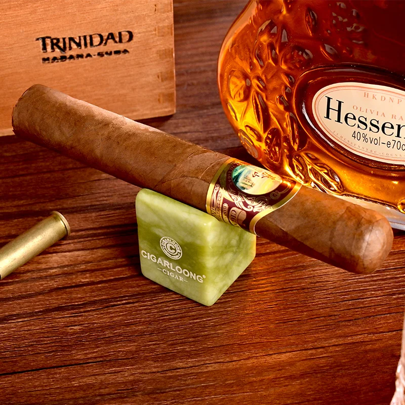 Сигаретная пепельница держатель для сигар Нефритовый портативный