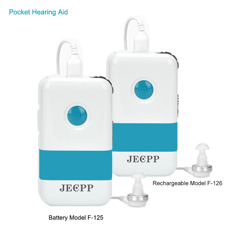 2021 Новинка! Цифровой Карманный слуховой аппарат Pockettio F125 для умеренных и тяжелых
