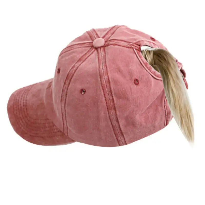 

Men Women Baseball Cap Snapback Ponytail Messy Buns Trucker Plain Visor Hat Adjustable Outdoor Hip-Hop Sun Hat Cap