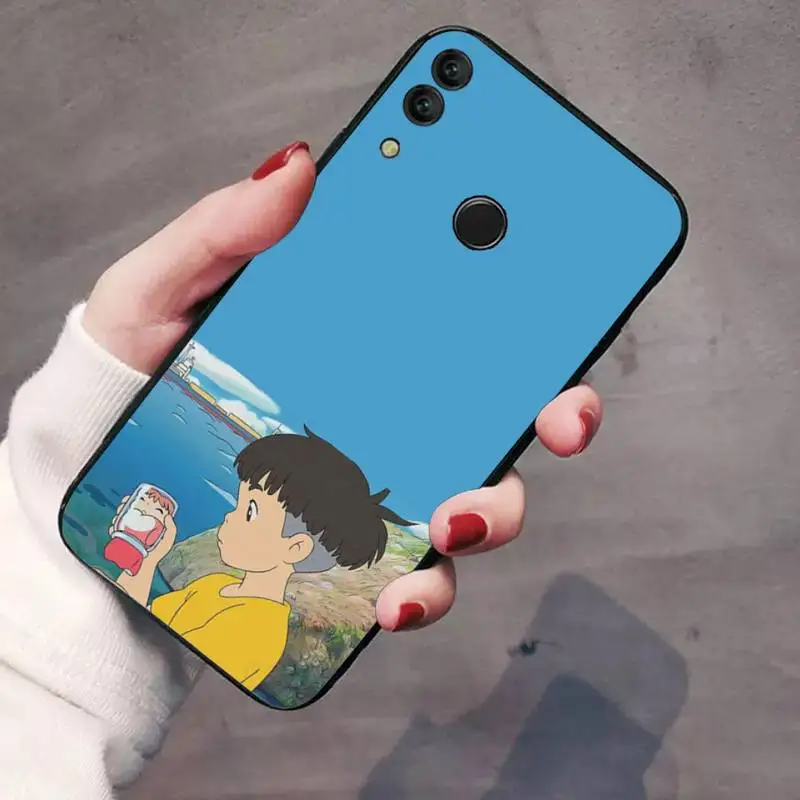 

Cartoon Ponyo on the Cliff Phone Case For Huawei Honor 7C 7A 8X 8A 9 10 10i Lite 20 NOVA 3i 3e