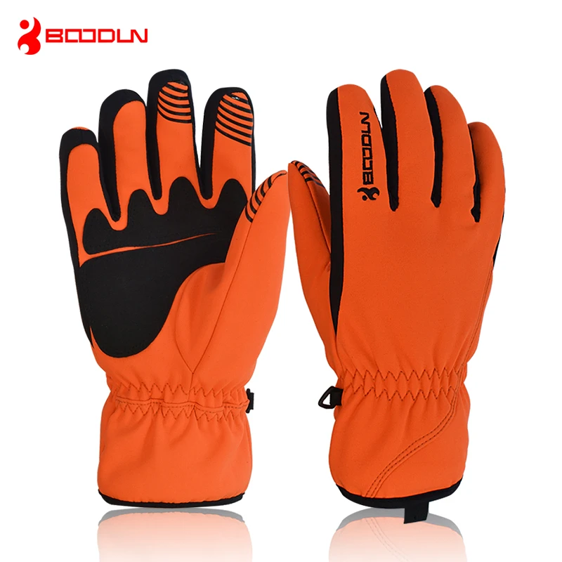 Лыжные перчатки BOODUN теплые дышащие на флисе для мужчин и женщин занятий