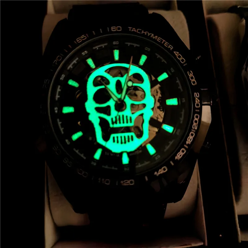 

Часы мужские механические в стиле стимпанк, из нержавеющей стали