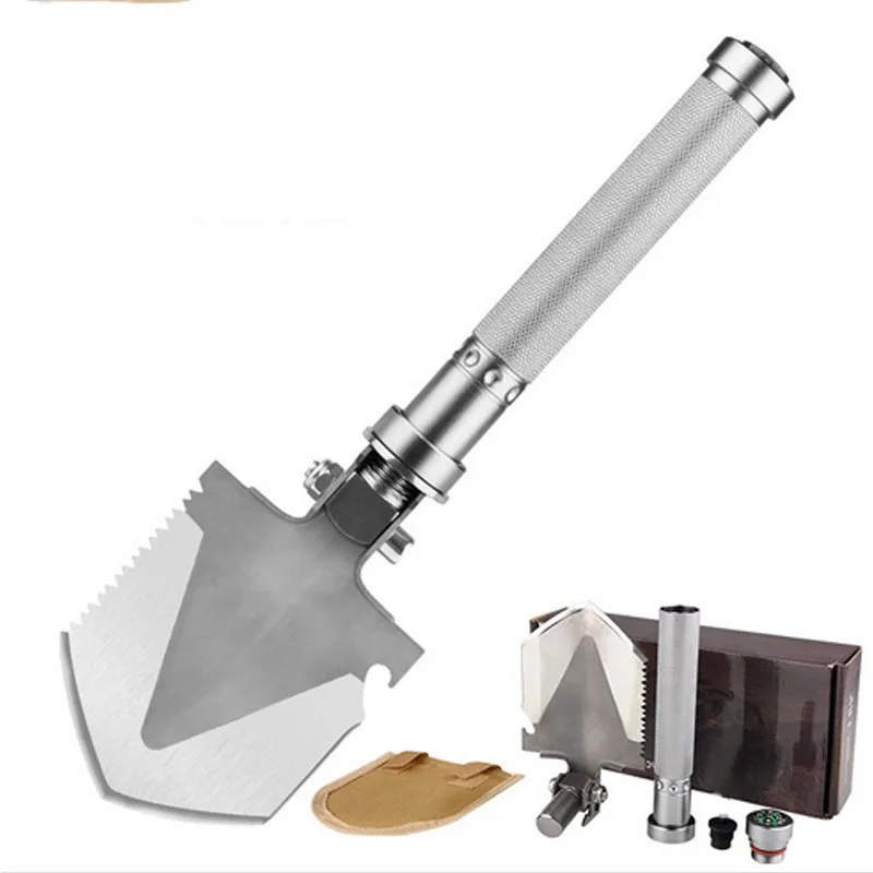 Мини Сад Кемпинг Алюминиевый сплав ручка лопаты Многофункциональный китайский