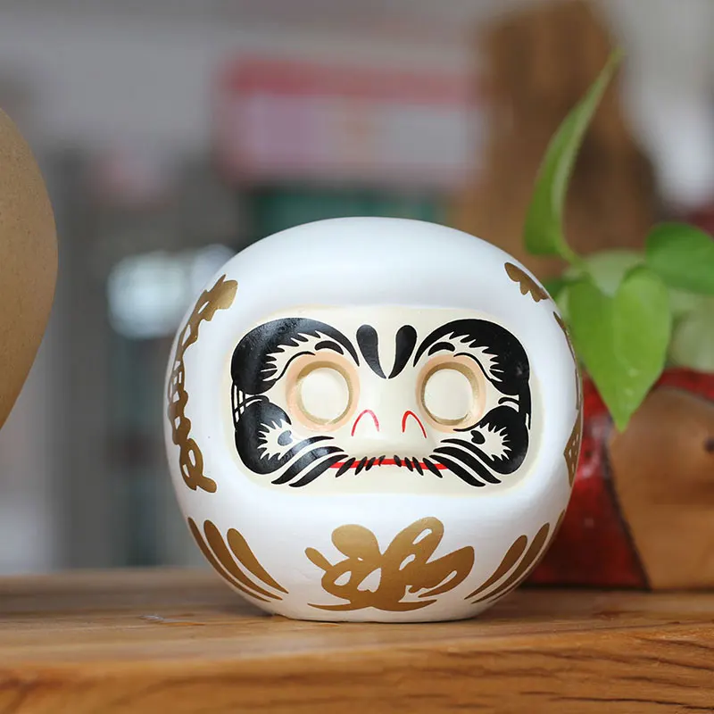 4 дюйма японский Керамика Дарума кукла Lucky Cat Фортуна орнамент денежный ящик для