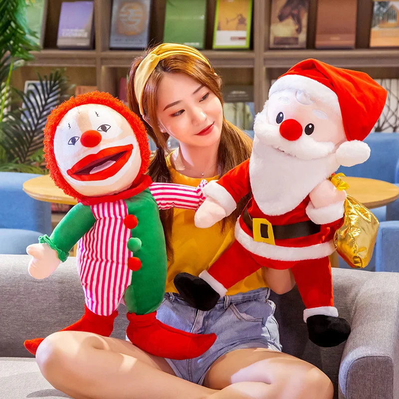 60 см Санта Клаус ручная кукла игрушки Кукольное шоу детские животные история
