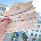 Ожерелье с простыми бусинами KISS Woman для женщин, короткое ожерелье-чокер с бусинами, ювелирные изделия, ожерелья-чокеры, тренд 2021