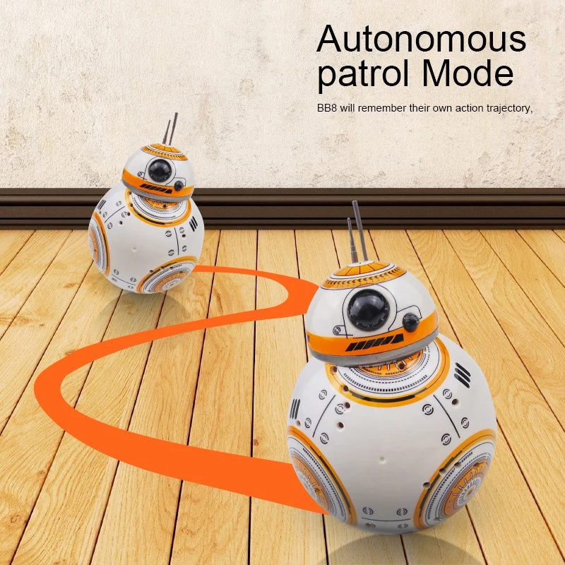 Upgrade Intelligent RC BB8 Robot With Music Sound Action Figure Car Droid Ball BB-8 2.4G Remote Control BB 8 Kids Toys | Игрушки и хобби