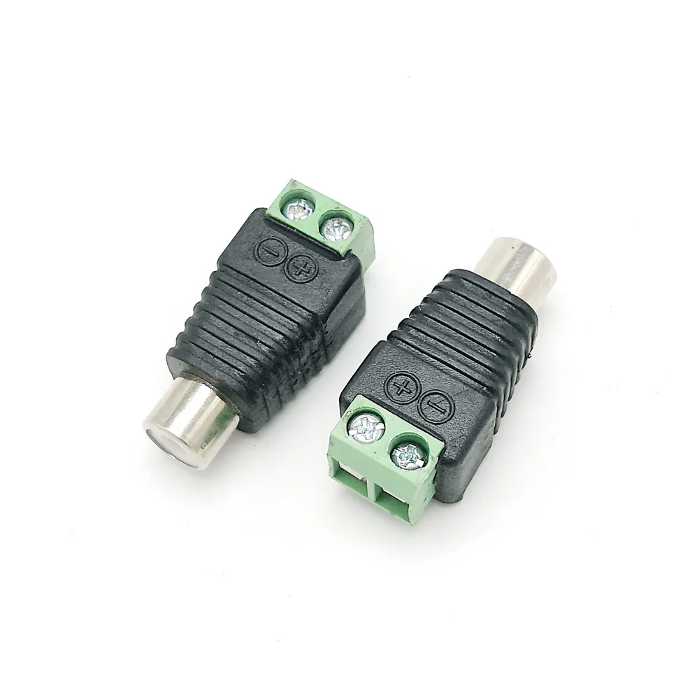 10 шт . Solderless RCA разъем DIY винт замок кабель адаптер для аудио или видео |