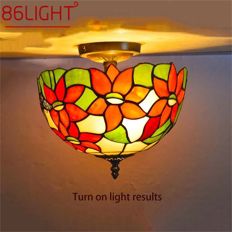 

86LIGHT Tiffany Ceiling Light Contemporary Creative Lamp Fixtures LED Home For Living Dining Room