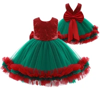 newborn kids dress cosplay christmas costume girls party dress bow mesh princess dresses for birthday present baby girl dresses