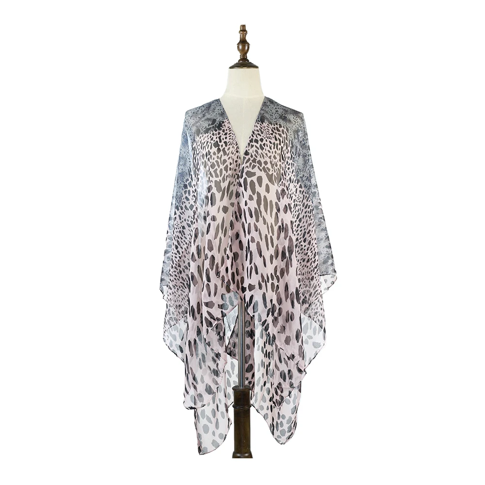 

DIY Туника шифон Blusas Feminina женские модные с леопардовым принтом для девочек шифоновая блуза Женские топы Mujer De Moda