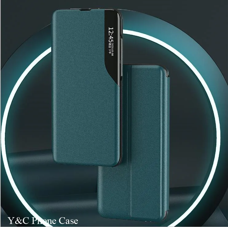 Для Xiaomi poco x3 чехол с откидной крышкой, Оригинальный чехол из искусственной кожи с откидной крышкой для смартфона с окошком для xiaomi poco x3 чехол...