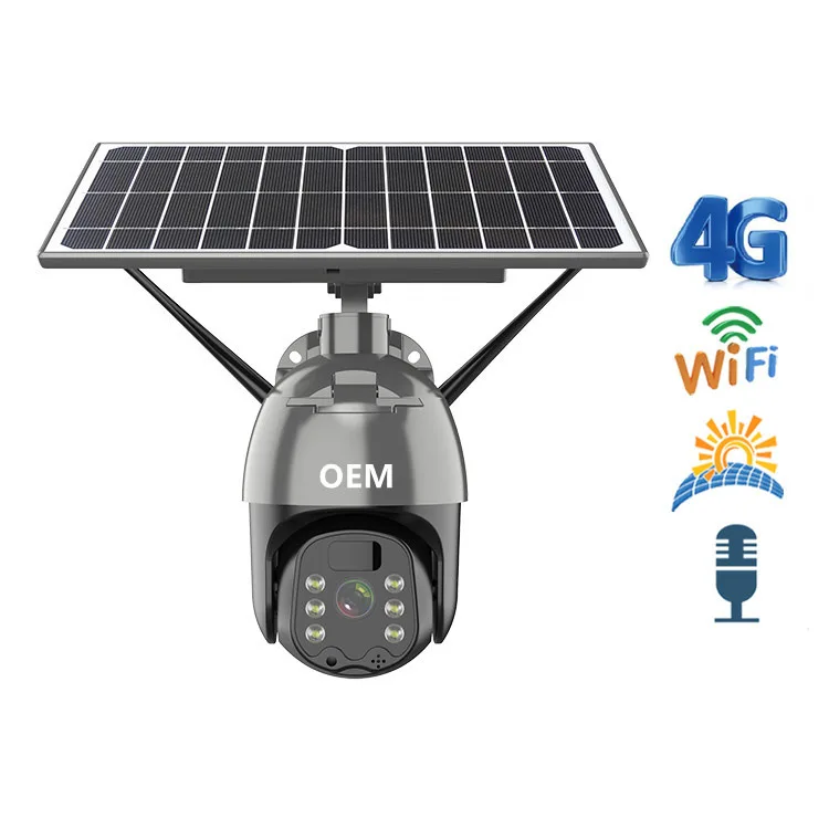 

4G Wifi Solar IP Camera PTZ Outdoor PIR Motion Detection Detachable Battery Wireless Security Camera CCTV Surveillance Cameras