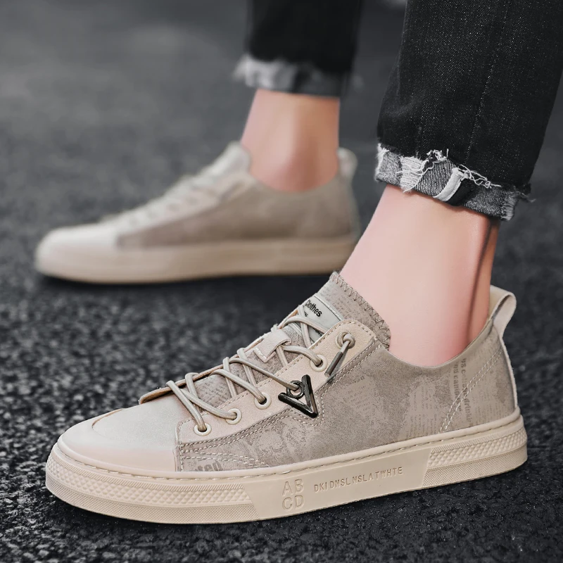Весенне-летние новые модные трендовые повседневные холщовые ботинки с
