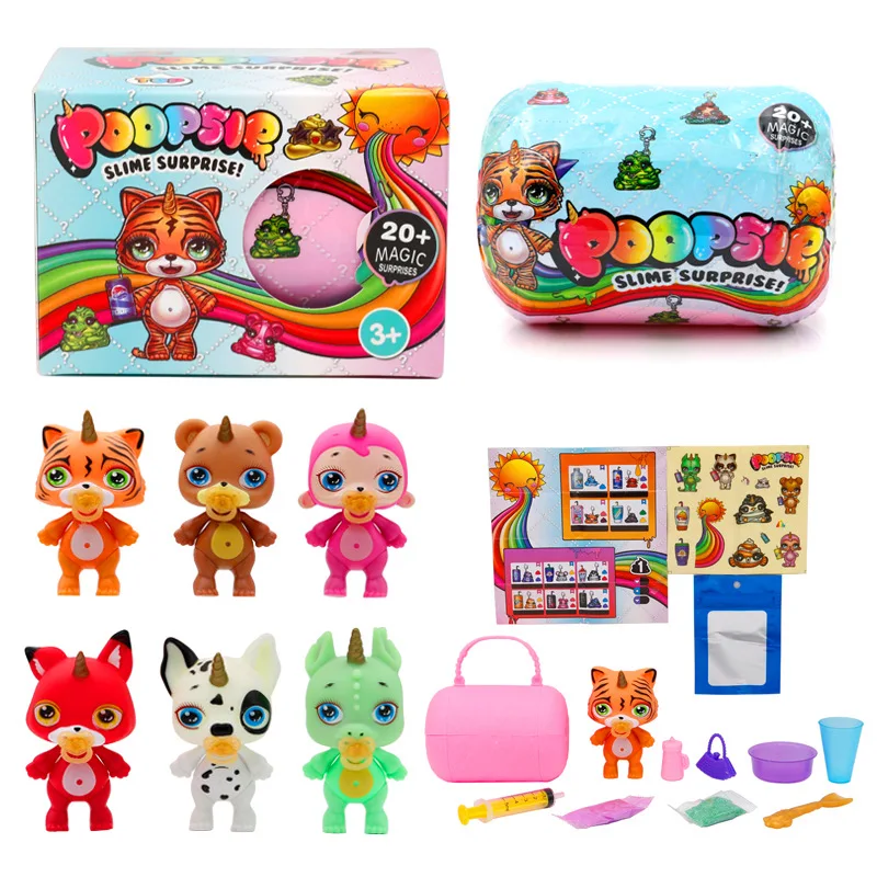 Сжимаемая единорожная мягкая глина для снятия стресса кукла Радужная