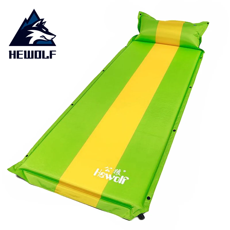 Hewolf 1 2 человек Автоматический надувной коврик для кемпинга с воздушной подушкой