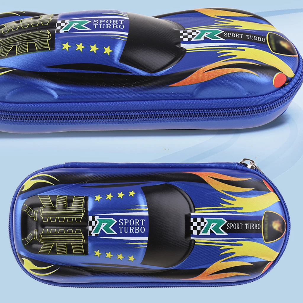 

Cartoon Racing Car Pencil Box with Zipper School Staionery Storage Bag Lovely Racing Car Pencil Bag for Children Boys