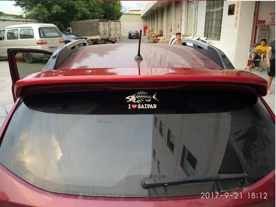 ABS Краски Автомобиля Заднее Крыло багажника выступ Спойлеры подходит для SUBARU XV 2012 2013