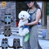 fashion denim dog carrier backpack dog sling bag shoulders chest cat carrier travel carrying case durable outdoor pet backpack