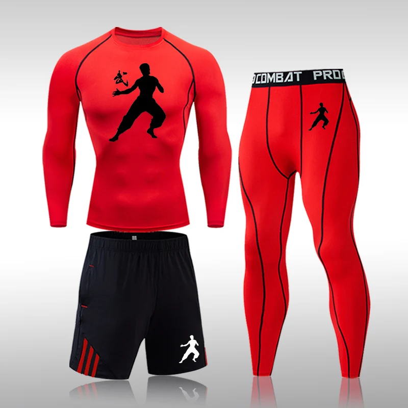 Компрессионные костюмы отличного качества Мужской Быстросохнущий комплект