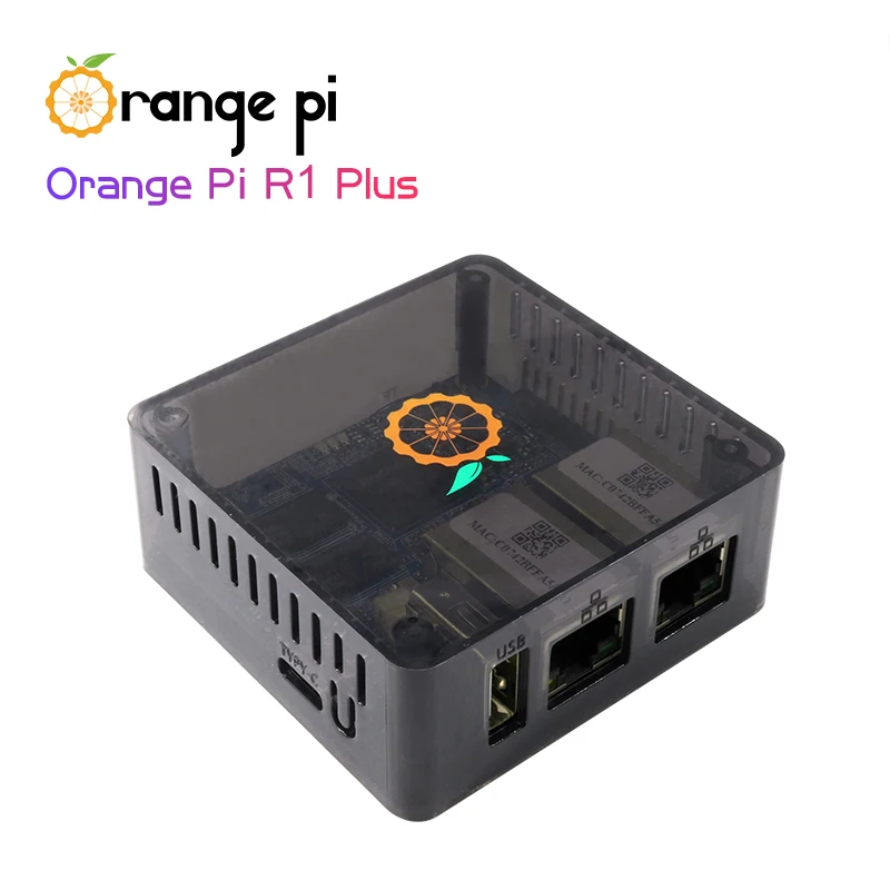 

Orange Pi R1 Plus Board ABS Black Case