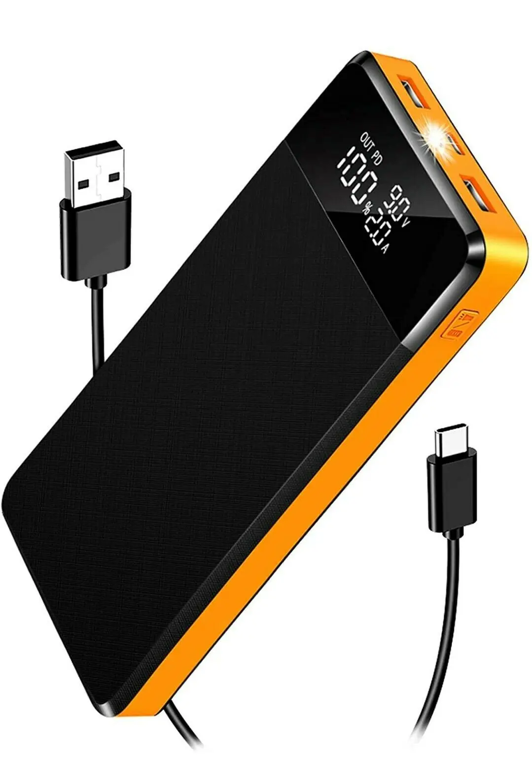 

Портативное зарядное устройство, внешний аккумулятор быстрой зарядки 26800 мАч 18 Вт PD3.0 USB C, высокая...