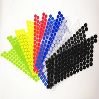 100pairs multicolor self adhesive fastener tape dots 15mm strong glue magic sticker disc white black round coins hook loop tape