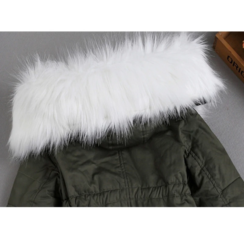 Зимняя хлопковая куртка для девочек большие бархатные толстые парки с