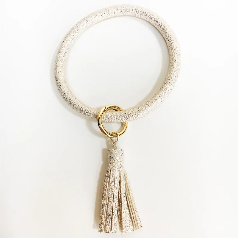 2020 креативный PU кожаный браслет брелок модный карамельный цвет Кожевенная