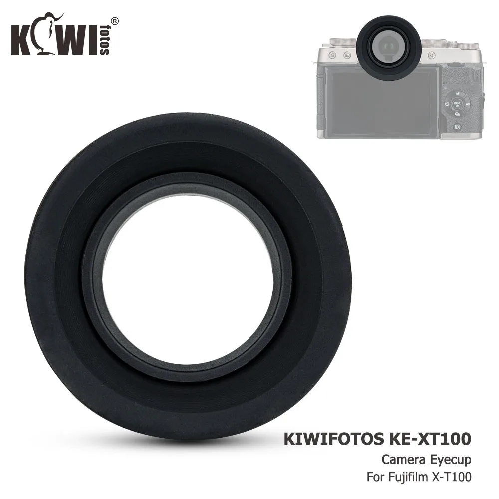 Мягкий Силиконовый наглазник для камеры KIWI, окуляр для Fujifilm X-T100 XT100 FUJI XT-100, легко и надежно крепится через горячий башмак