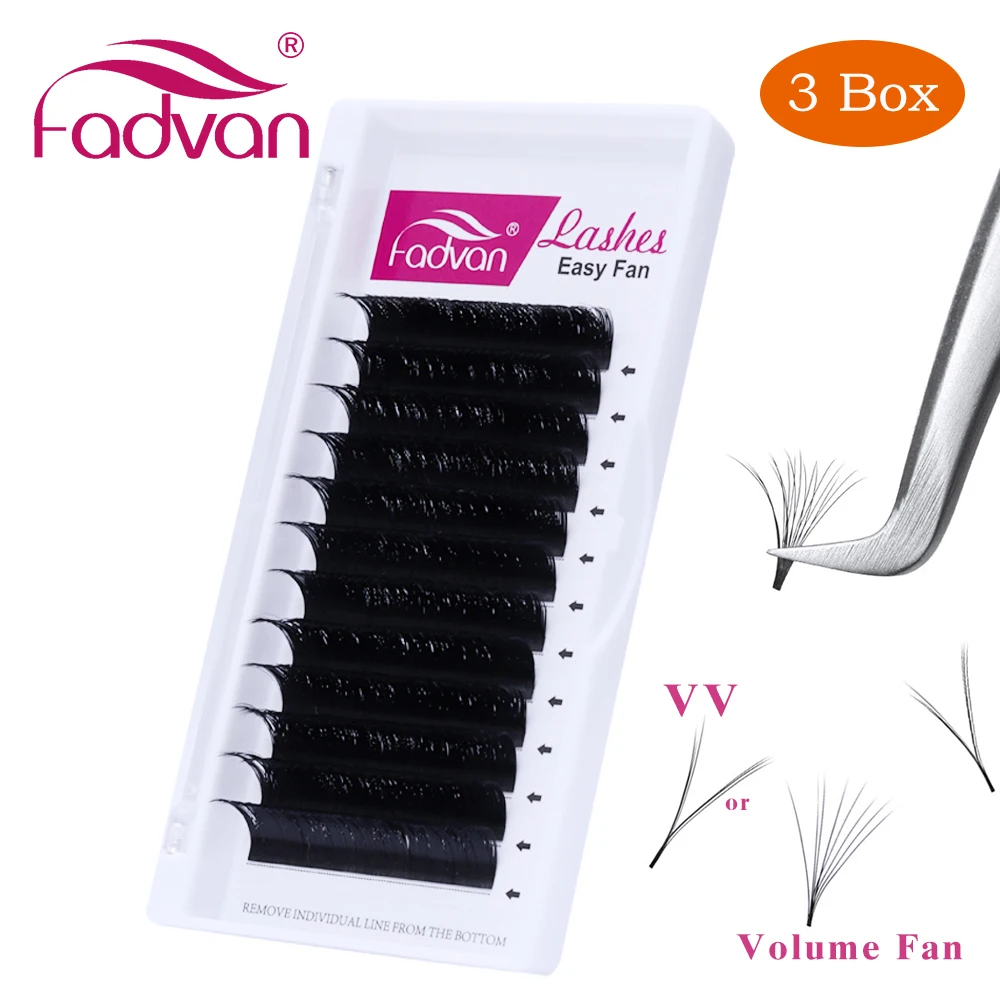 3 лотка/набор v образная форма легко складывается макияж накладные ресницы 0 05 мм