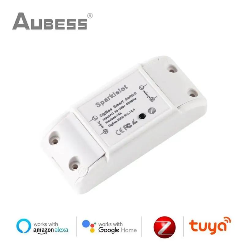 

Tuya Zigbee 3.0 Smart Light Switch 10A Relay Timer APP Remote Control Compatible With Smart Life Voice Control Alexa Google Home