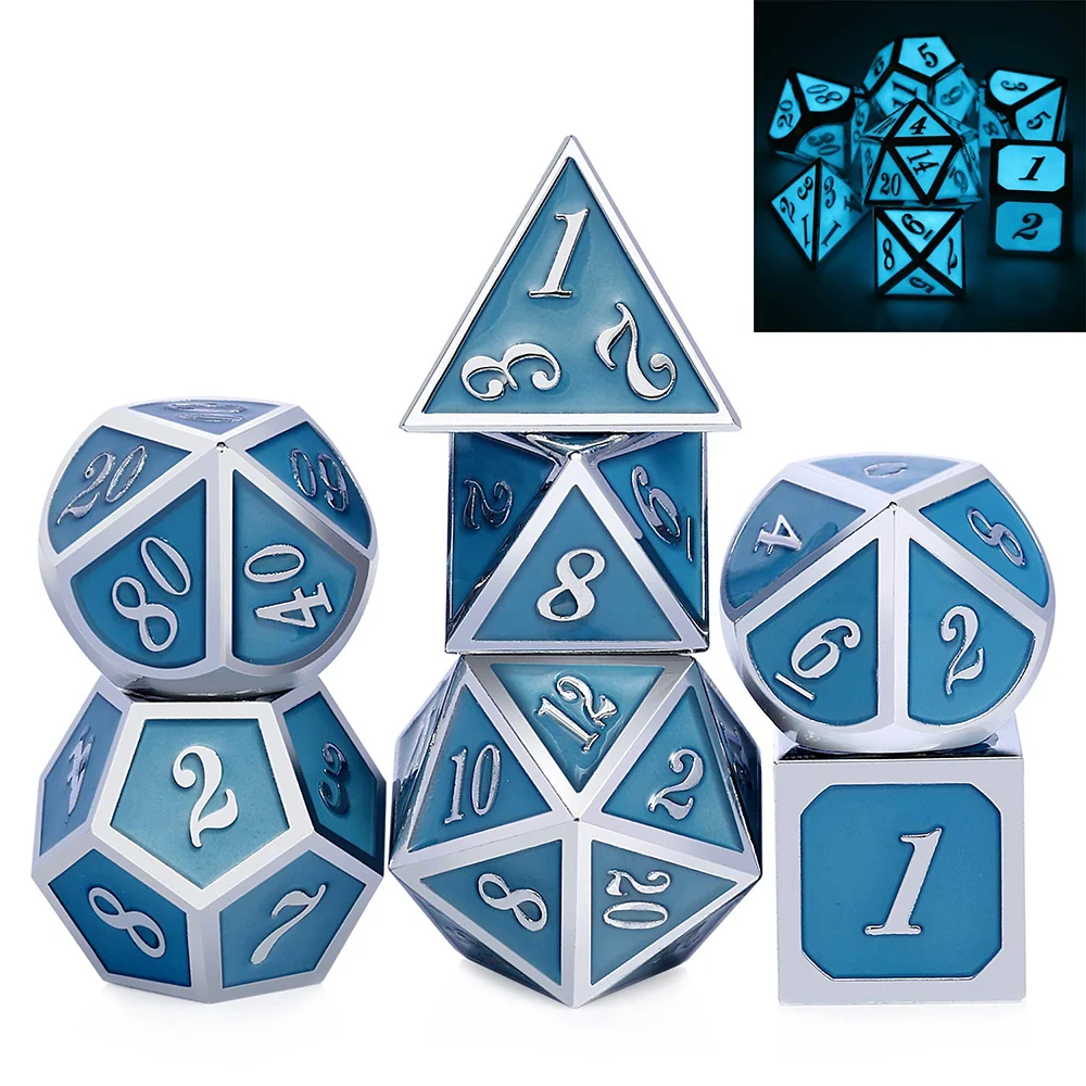 DnD металлические кости RPG MTG кубики курсивом шрифт кости включают кости мешочек разные цвета D4 D6 D8 D10 D12 D20