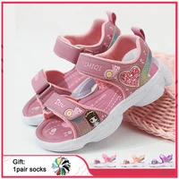 2021 new brand kids sandals soft princess sandals lightweight shining print baby girls shoes comfortable summer kids sandal