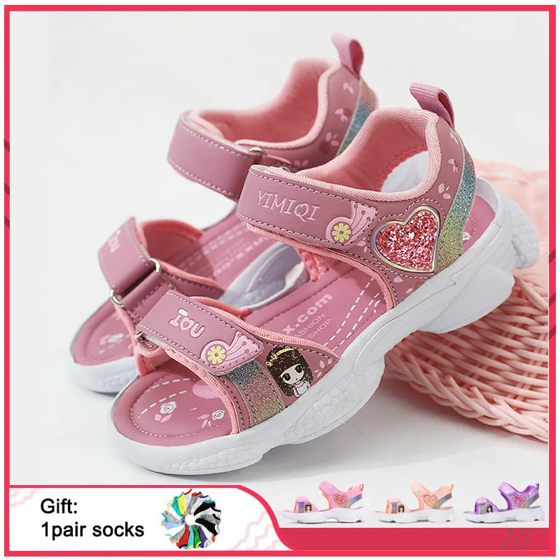 Новинка 2021 брендовые Детские сандалии мягкие принцессы легкая обувь для