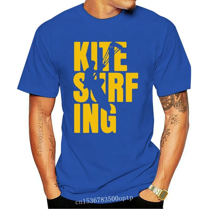 

New Cool Kitesurfing T Shirt Funny Birthday Gift For Men Dad Father Husband Boyfriend Boarding Surfinger Round Neck Cotton T-Shi