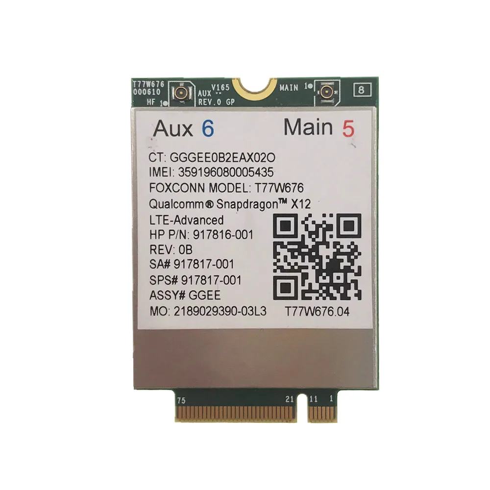 Модем LTE HP lt4220 T77W676 917817-001 4G WWAN M.2 450 Мбит/с для Elite X2 1030 G3 EliteBook X360 | Компьютеры и офис