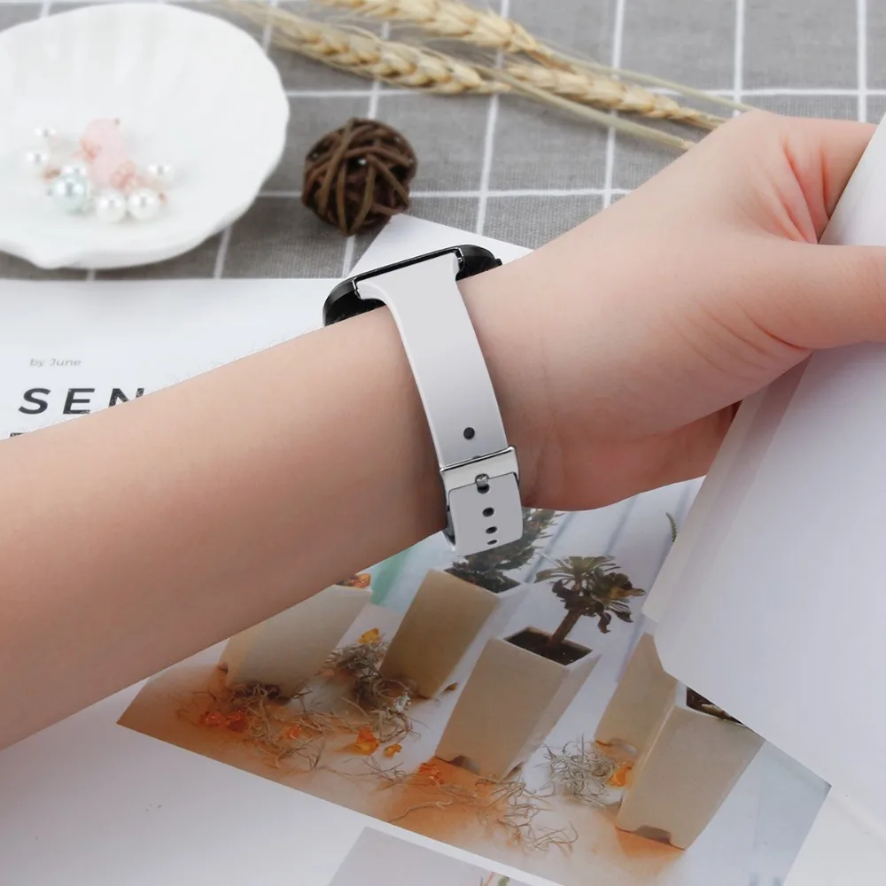 Ремешок Duszake для Fitbit Versa/Versa Lite тонкий силиконовый ремешок мужчин и