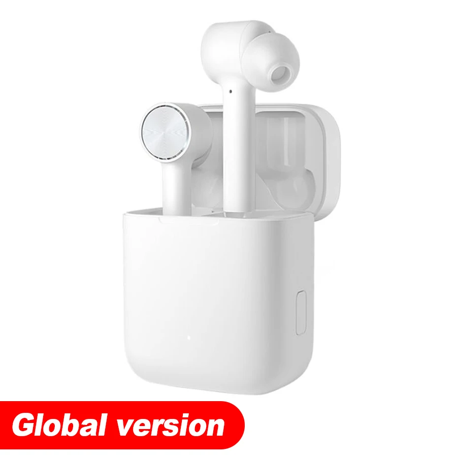 Global version Оригинальная гарнитура Xiaomi Air TWS, глобальная версия, Bluetooth, настоящие беспроводные стерео спортивные наушники, ANC переключатель ENC, автоматическое управление паузой - Цвет: Global version