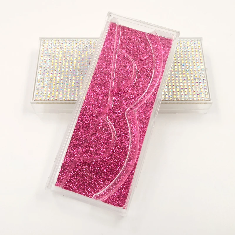 

NEW Glitter Diamond Lash Cases 20pcs/lot For 3d Mink Eyelashes Eyelash Packaging Mink Eyelashes empty