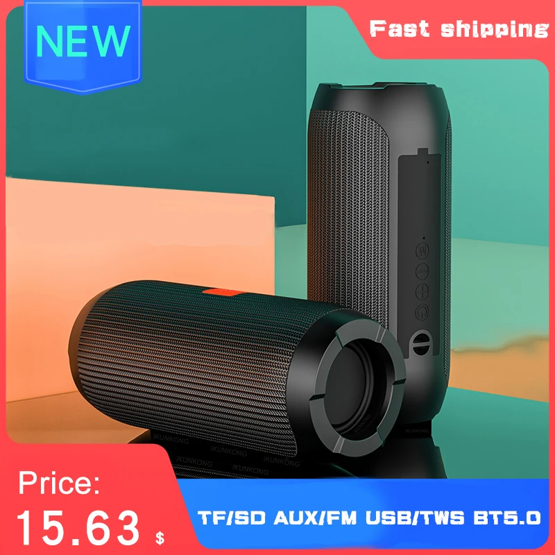 Уличная портативная Bluetooth Колонка 2021 беспроводная звуковая система объемная 3D