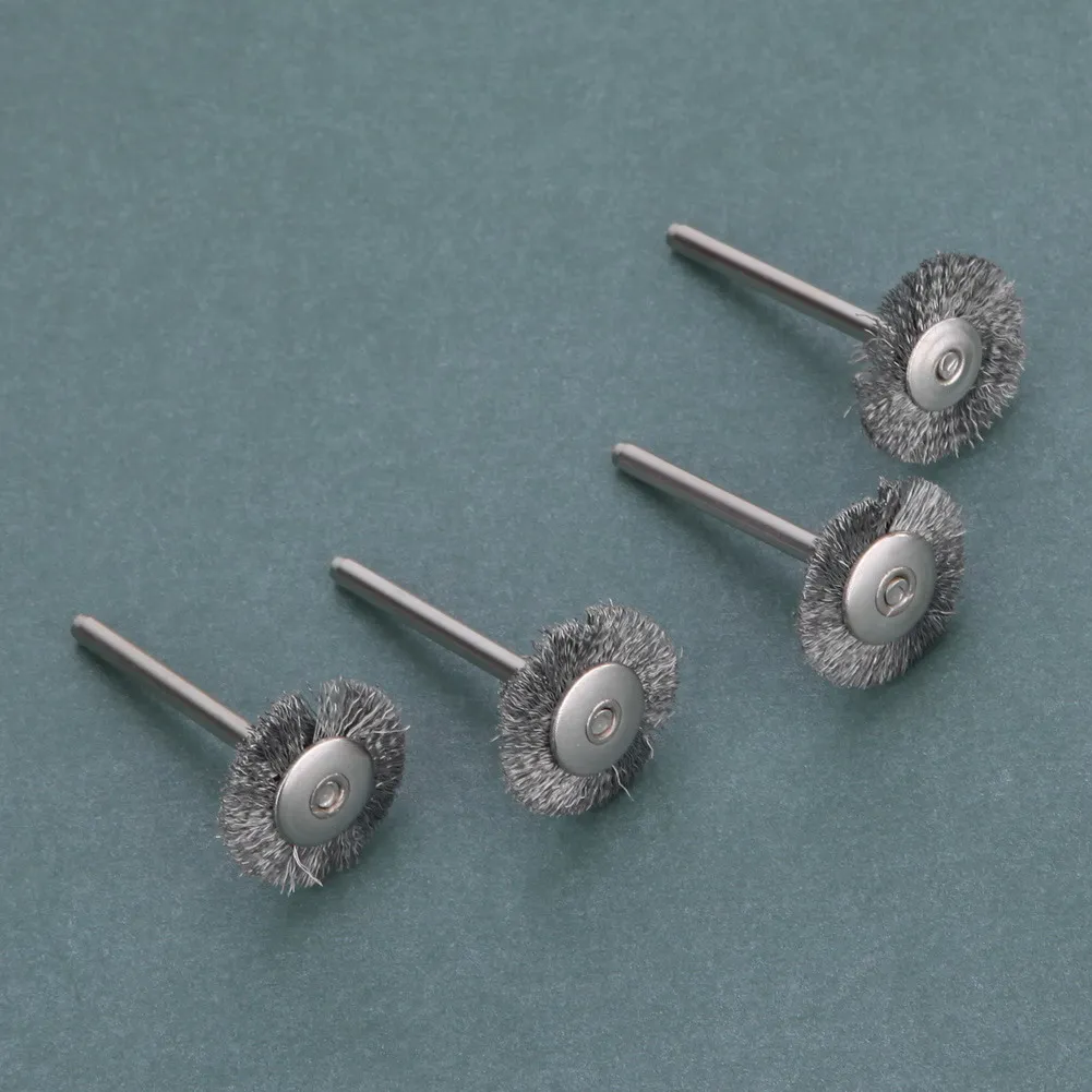 10 шт. 22 мм Платиновое лезвие Проволочная круглая щетка из нержавеющей стали